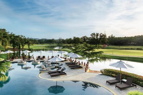 an artist rendering of the pool at the resort at Homm Suites Laguna, part of Banyan Group in Bang Tao Beach