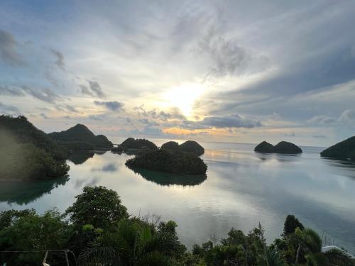 a view of a river with islands in the water at C View Resort in Sipalay