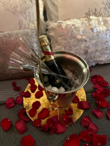 Nápoje v ubytování Mas Hinaiti - Suite romantique avec Spa et écran géant de cinéma