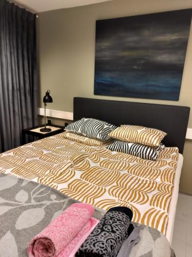 Postel nebo postele na pokoji v ubytování City Apartment Rovaniemi