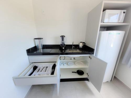 Kuchyň nebo kuchyňský kout v ubytování Hospeda Mariscal Flat