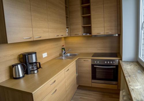 Η κουζίνα ή μικρή κουζίνα στο Kaubi Guest Apartment