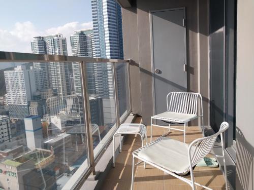 Balkoni atau teres di The solid residence - Elbon the stay by haeundae