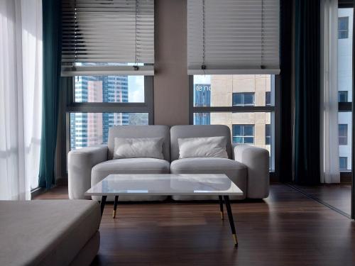 Ruang duduk di The solid residence - Elbon the stay by haeundae