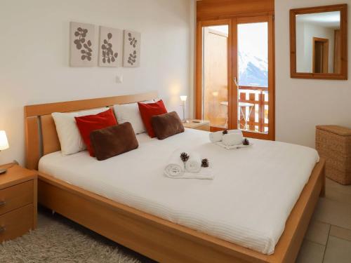 Katil atau katil-katil dalam bilik di Apartment Domaine des Reines B4 by Interhome