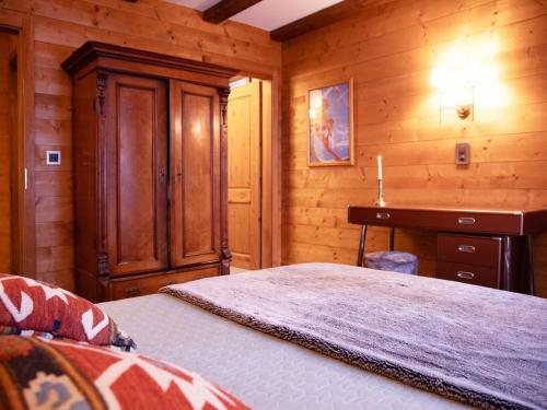 Postel nebo postele na pokoji v ubytování Chalet Chalet Tetras by Interhome