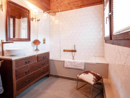 Koupelna v ubytování Chalet Chalet Tetras by Interhome