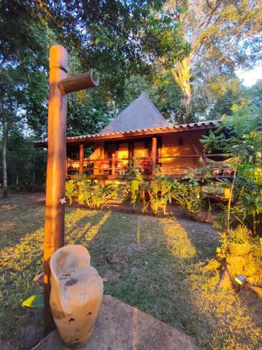 Taman di luar Pousada Boutique Sitio das Jaqueiras-Vista Rio Mar
