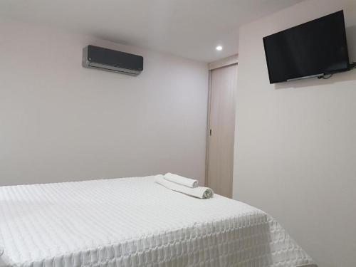 Una televisión o centro de entretenimiento en Hotel Valledupar Plaza