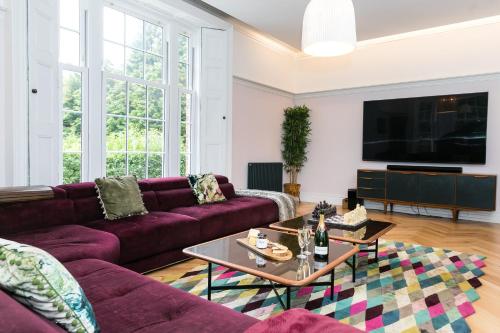 Χώρος καθιστικού στο The West Wing at Hillthorpe Manor with Gardens & Private Hot Tub