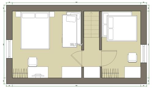 Dolní MoraviceにあるChaty ve Ski-relax Avalanche Dolní Moraviceの建物の平面図