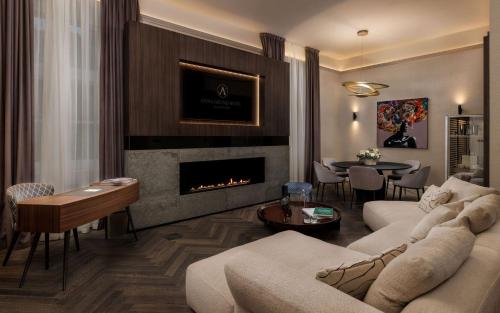Posezení v ubytování Anna Grand Hotel