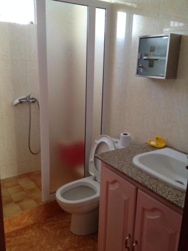 Koupelna v ubytování Appartements Pitaya