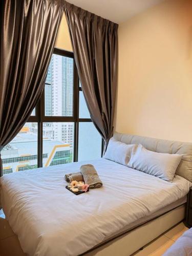 Postel nebo postele na pokoji v ubytování 2R2B*1-6+1 Pax*KL City*10mins-KLCC