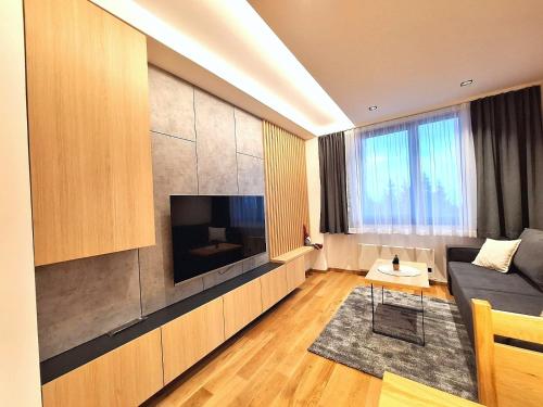 TV a/nebo společenská místnost v ubytování Apartman Maja, Apart-hotel Zlatni javor
