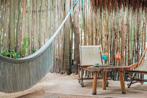 Zahrada ubytování Orchid House Tulum Beach