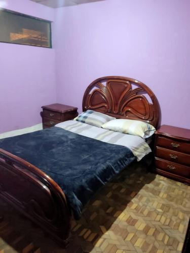 Ein Bett oder Betten in einem Zimmer der Unterkunft Hermoso Departamento de dos Dormitorios