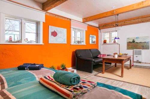 Khu vực ghế ngồi tại Holiday Homes Puddemin - Insel Rügen 3073