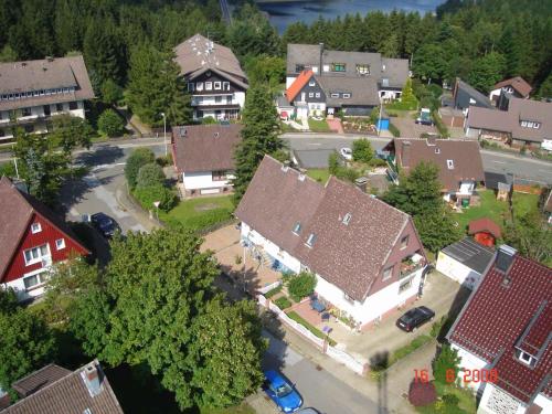 an overhead view of a town with houses and trees at Holiday home in Schulenberg im Oberharz 2685 in Schulenberg im Oberharz