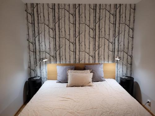 Postel nebo postele na pokoji v ubytování Luxury residence in Rovaniemi