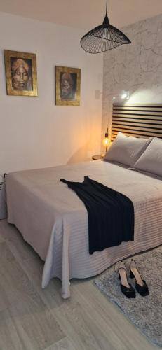 Uma cama ou camas num quarto em Calma - apartamento independiente 1 habitación