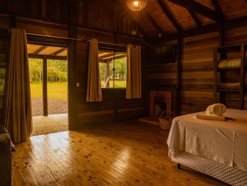 Postel nebo postele na pokoji v ubytování Pousada Índios Coroados