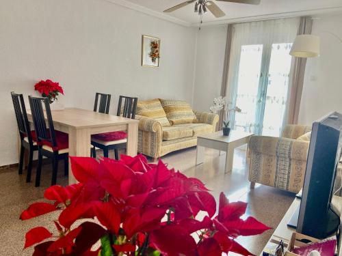 Ruang duduk di Apartments in the Heart of Santa Pola
