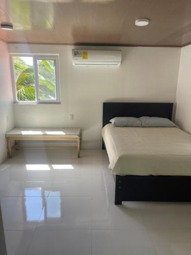 Katil atau katil-katil dalam bilik di Villas Cabuya Beach & Jungle