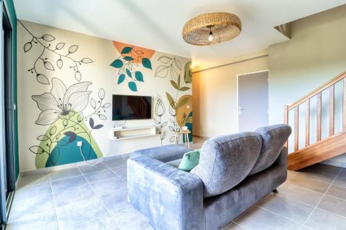 Un lugar para sentarse en Logement 4 pièces Étang St Paul