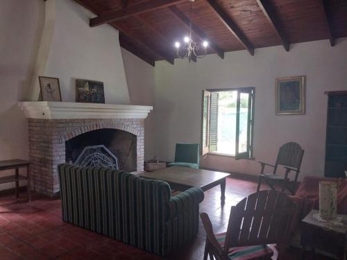 Ein Sitzbereich in der Unterkunft Casa Quinta El Cultivo