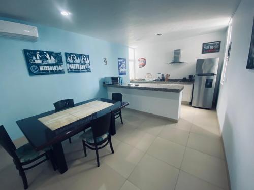 Η κουζίνα ή μικρή κουζίνα στο Apartments Artistic Mayan Accommodation - AMA Yucatan