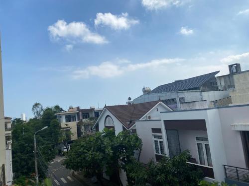 a view of a city street with houses at Lu Peaceful Homestay in Da Nang