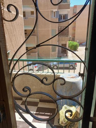 a view of a balcony with a view of a street at furnished apartment 10th of ramadan- شقة مفروشة in Madinat Al Ashir min Ramadan