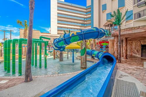 a water slide at a water park at Couples Retreat 409 in Myrtle Beach