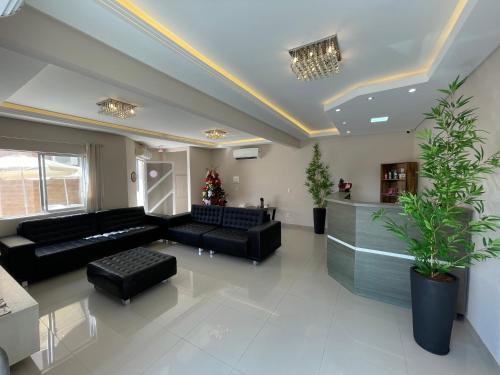 Χώρος καθιστικού στο Perequê Praia Hotel