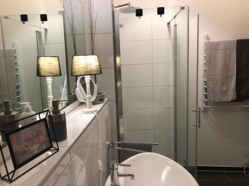Appartment Violaにあるバスルーム
