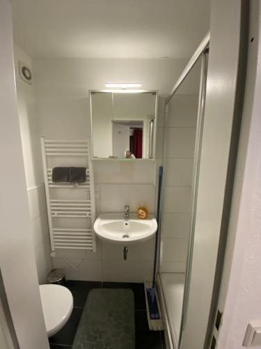 Koupelna v ubytování Apartment mit Doppelbett in Bonn