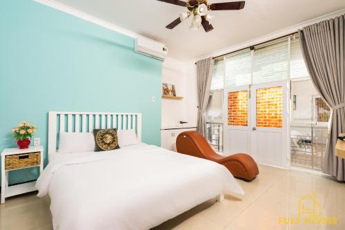 Voodi või voodid majutusasutuse M2 Villa Hotel Vũng Tàu toas