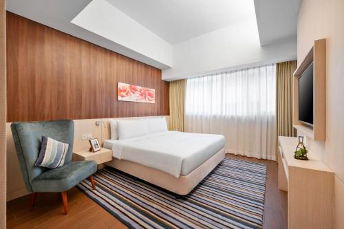 Televisyen dan/atau pusat hiburan di Oasia Suites Kuala Lumpur by Far East Hospitality