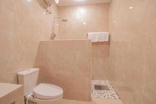 Kylpyhuone majoituspaikassa Casa Lago Batur