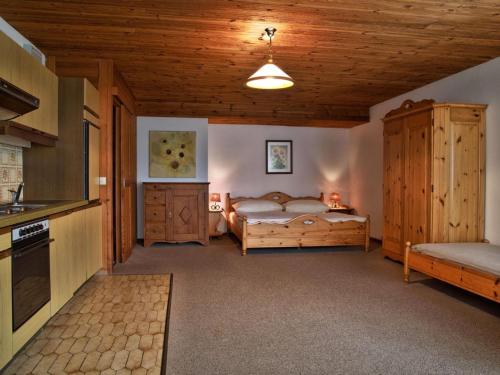 Cama o camas de una habitación en Farmhouse in Afritz near Gerlitzen Ski Center
