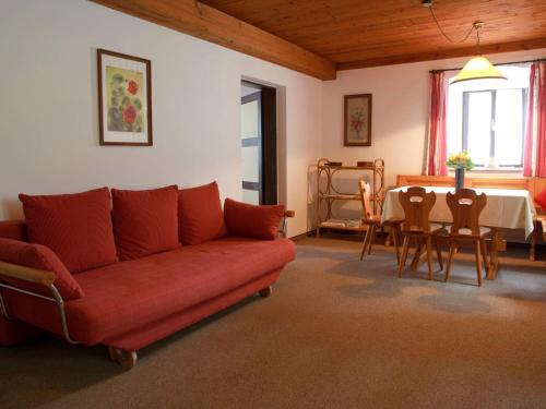 Zona de estar de Farmhouse in Afritz near Gerlitzen Ski Center