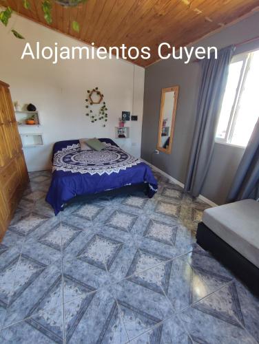 Una cama o camas en una habitación de Alojamientos CUYEN para 4 personas Playa Quequen y El Faro