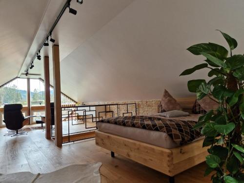 Posteľ alebo postele v izbe v ubytovaní FERIENHAUS A&C DELUXE AM SEE