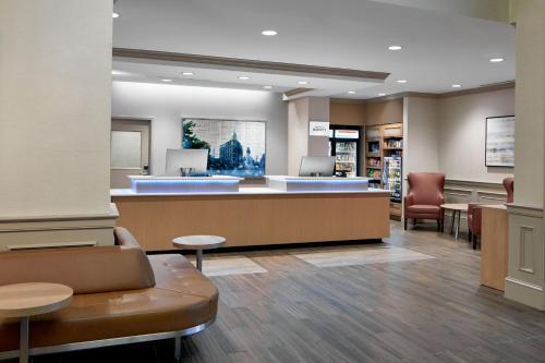 a waiting area of a hospital with chairs and a waiting room at Residence Inn Washington, DC/ Downtown in Washington