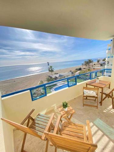 Marbella Beach Front View by Sol Maestranza
