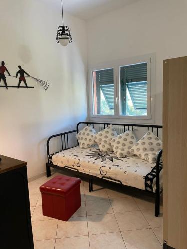 Ένα ή περισσότερα κρεβάτια σε δωμάτιο στο Appartamento Ca' Sandra