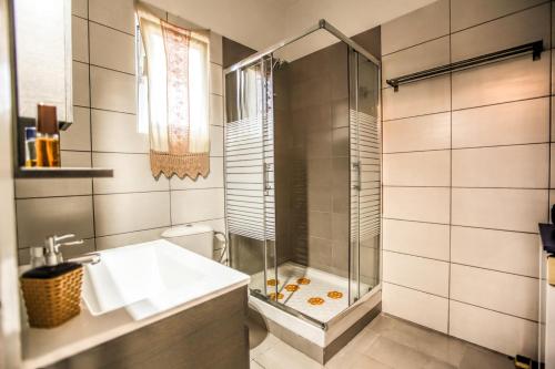 Koupelna v ubytování Green Corner Retro Apartment