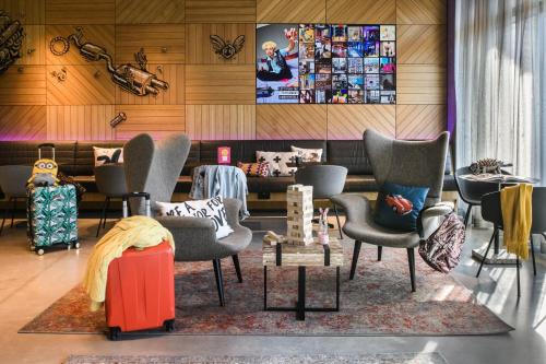 Un lugar para sentarse en Moxy Stuttgart Feuerbach
