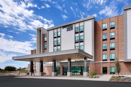 a rendering of the front of the building at SpringHill Suites by Marriott Phoenix Scottsdale in Scottsdale